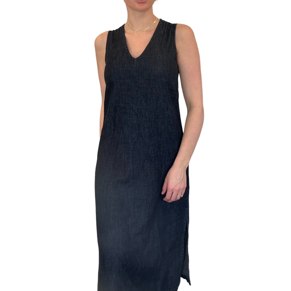 Equipment Femme Denim MIDI Sleeveless Dress Small